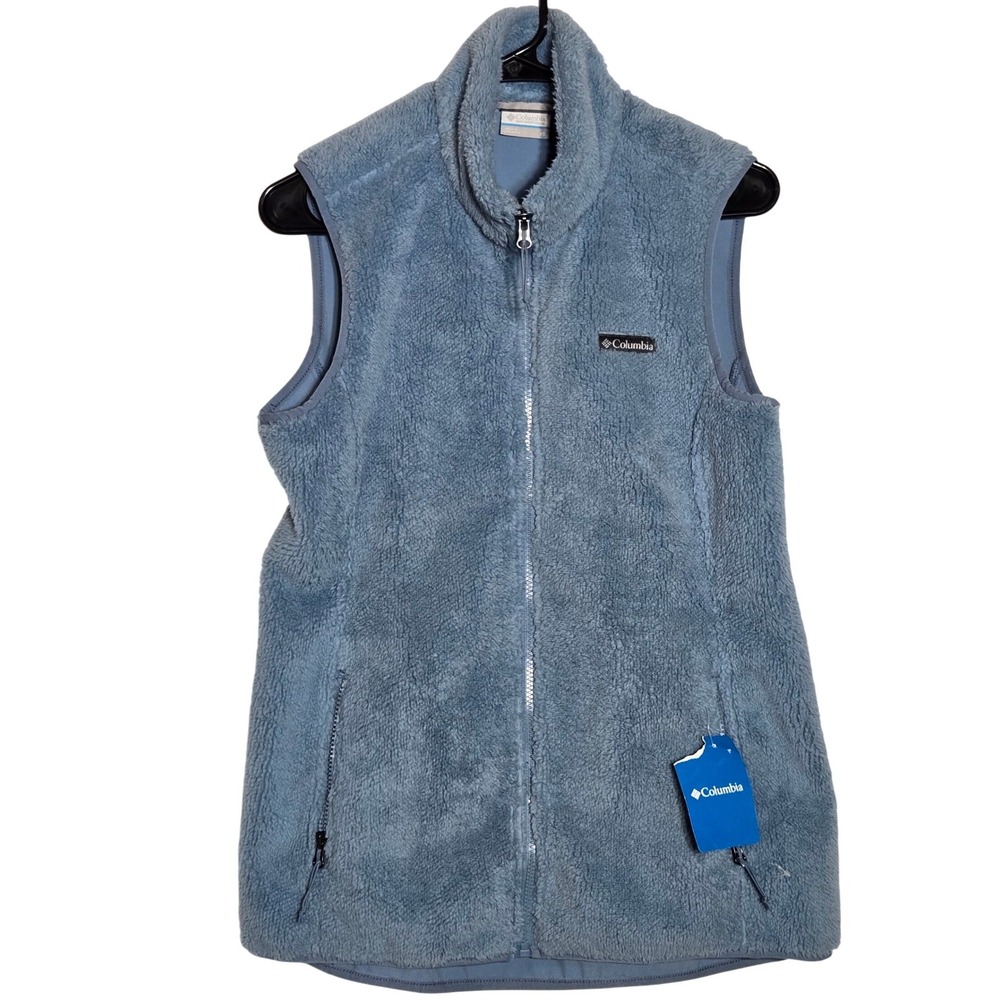 Columbia Womens Blue EXS Fleece Vest XS NWT